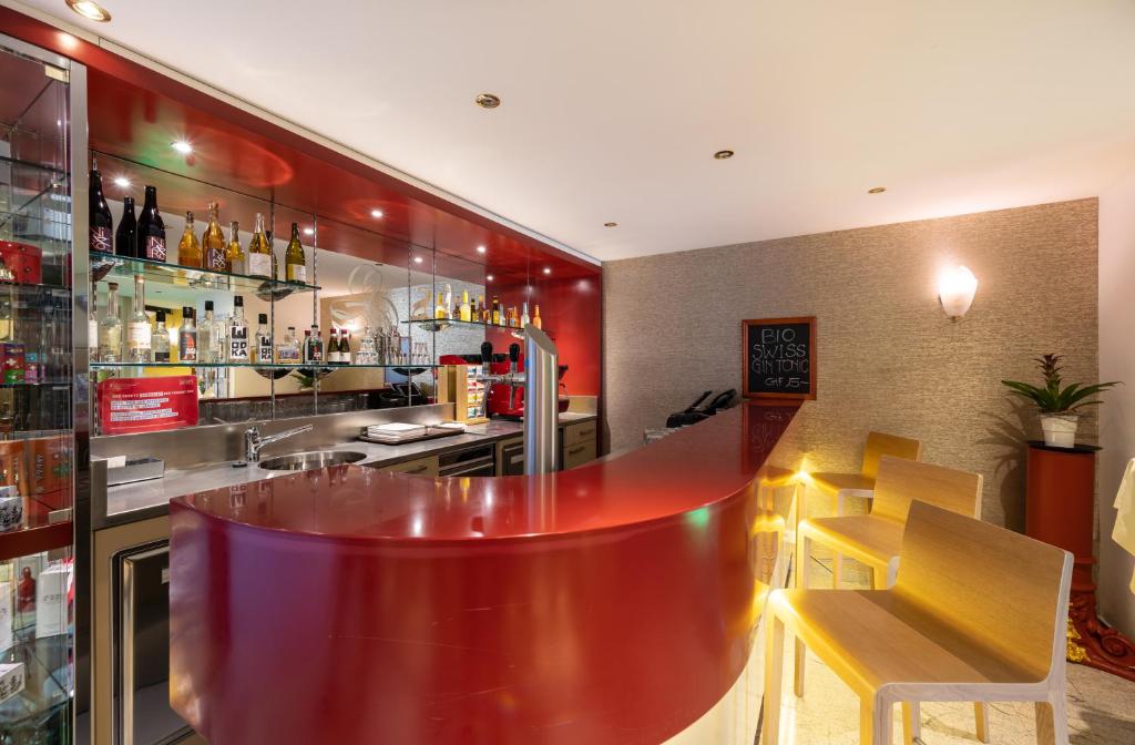 Lounge nebo bar v ubytování GAIA Hotel Basel - the sustainable 4 star hotel
