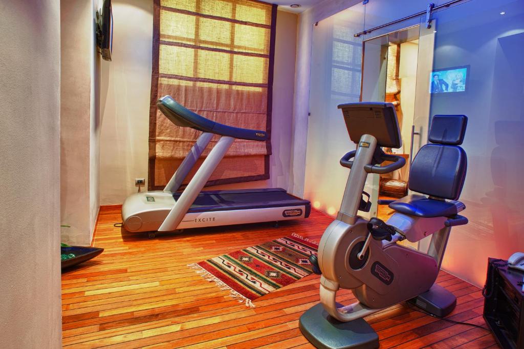 Fitness centrum a/nebo fitness zařízení v ubytování Grand Hotel Wagner
