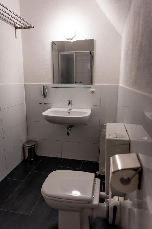 Koupelna v ubytování Hotel Tiefenhagen Sauerland