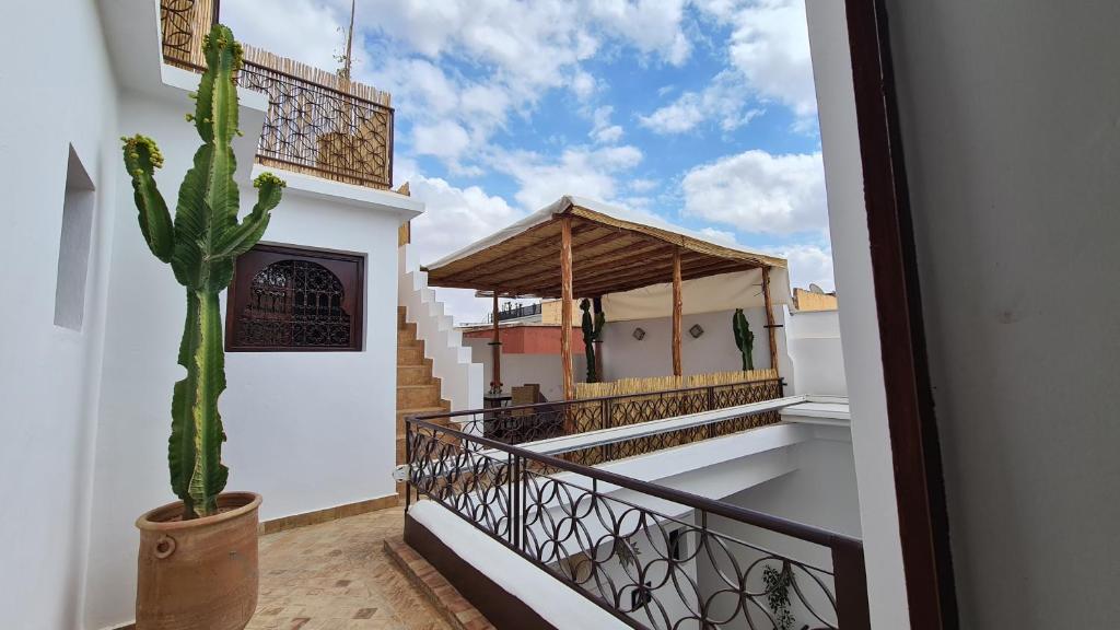 Balkón nebo terasa v ubytování Riad Alizé