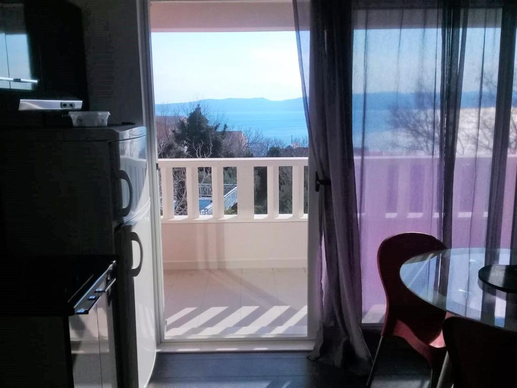 Balkón nebo terasa v ubytování Studio Apartment Brela