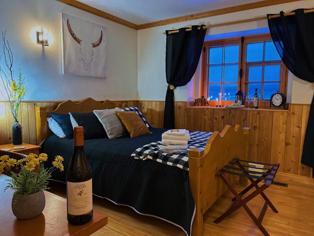 Posezení v ubytování Auberge au Poste de Traite