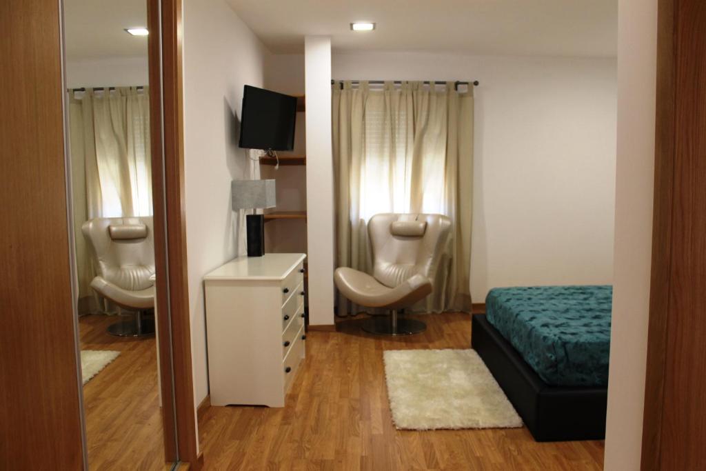 Postel nebo postele na pokoji v ubytování Casal da Porta - Quinta da Porta