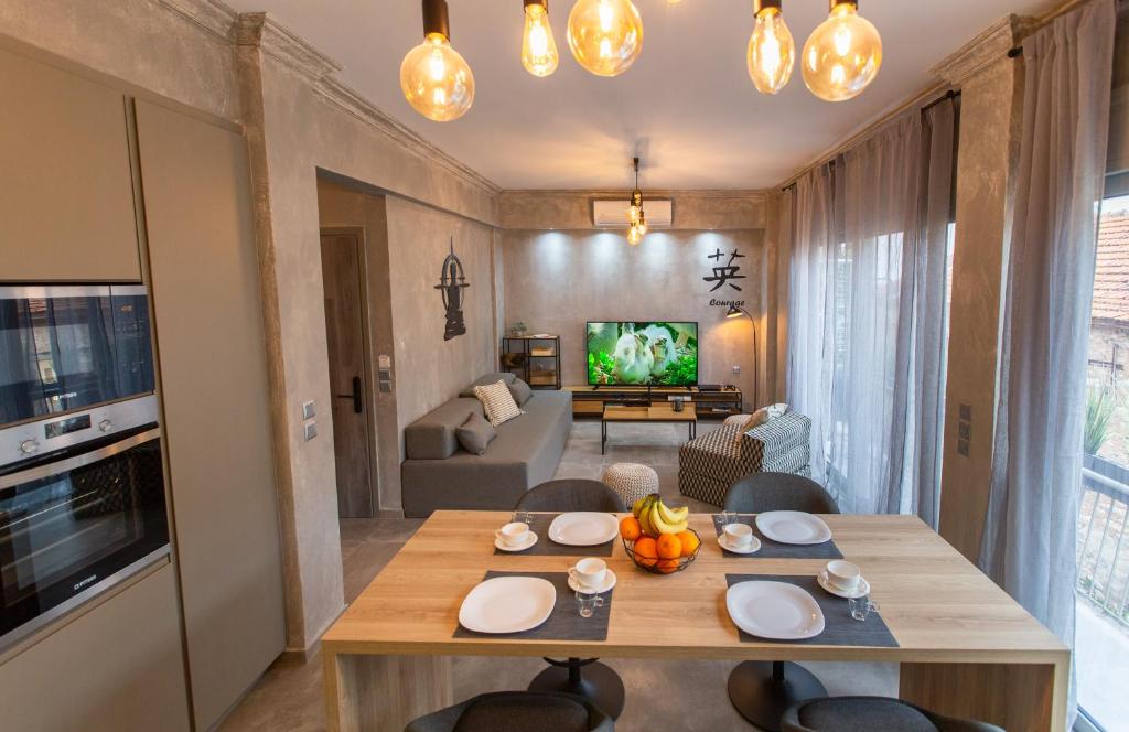 TV a/nebo společenská místnost v ubytování Lepanto Luxury Apartments FF