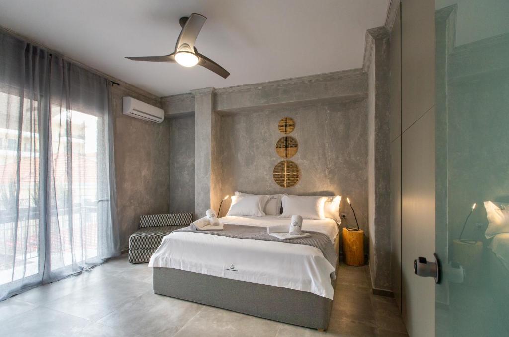 Postel nebo postele na pokoji v ubytování Lepanto Luxury Apartments FF