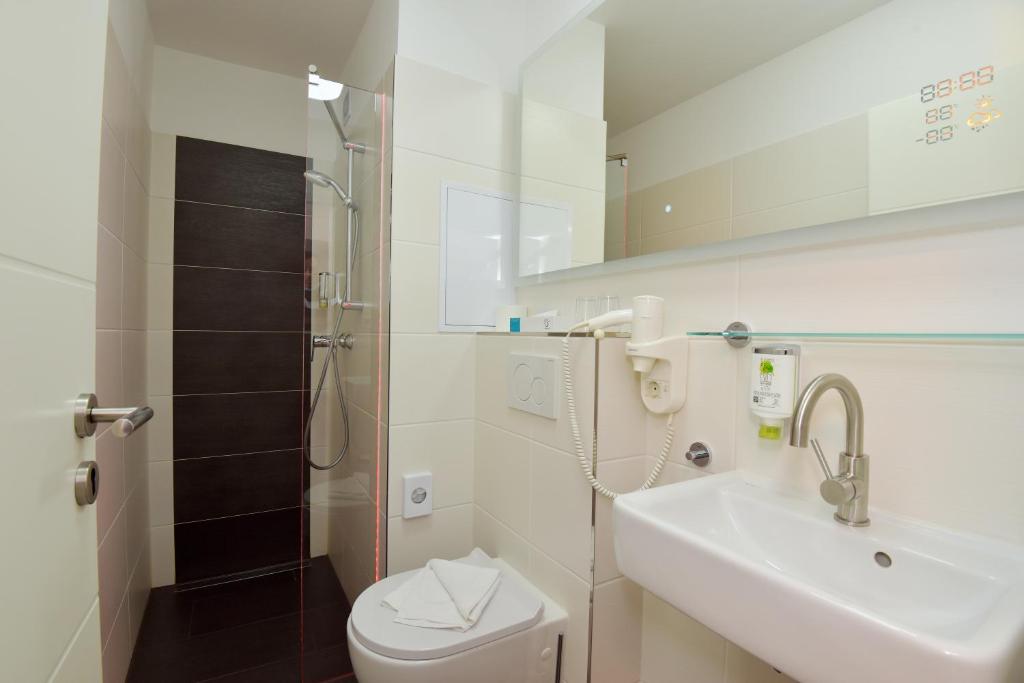 Koupelna v ubytování Hotel Zum Gründle