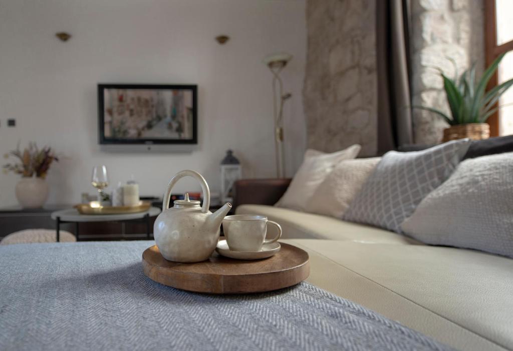 Posteľ alebo postele v izbe v ubytovaní Loft in Ismaelli Palace Korcula
