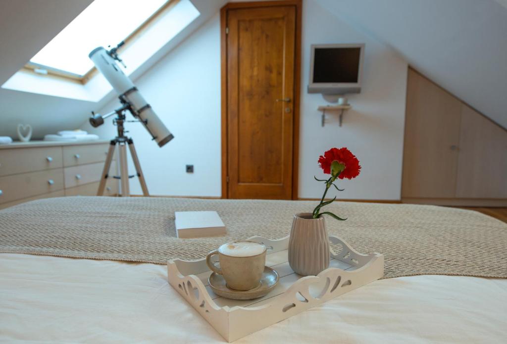 Posteľ alebo postele v izbe v ubytovaní Loft in Ismaelli Palace Korcula