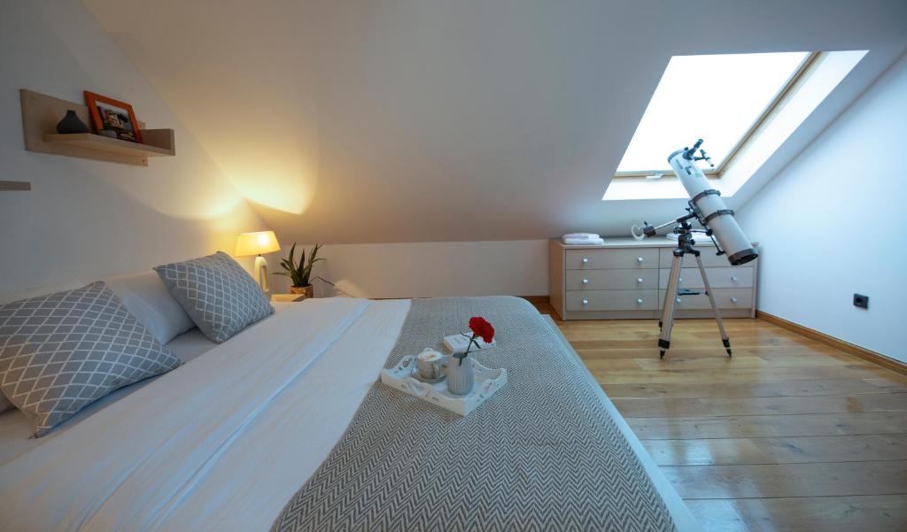 Posteľ alebo postele v izbe v ubytovaní Loft in Ismaelli Palace Korcula
