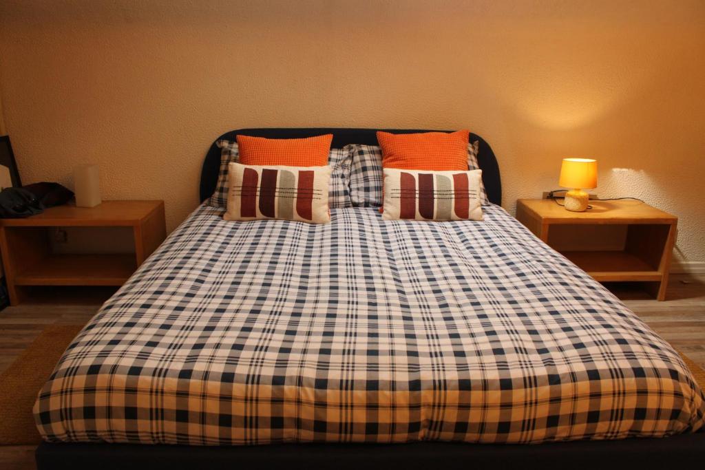 Łóżko lub łóżka w pokoju w obiekcie La Gare B&B Fiera