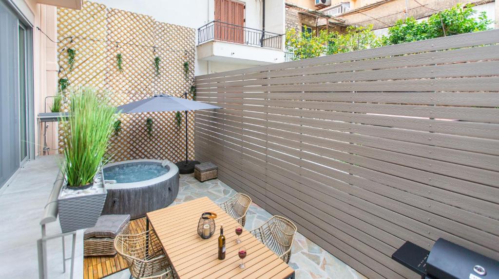 Patio nebo venkovní prostory v ubytování Lepanto Luxury Apartments GF