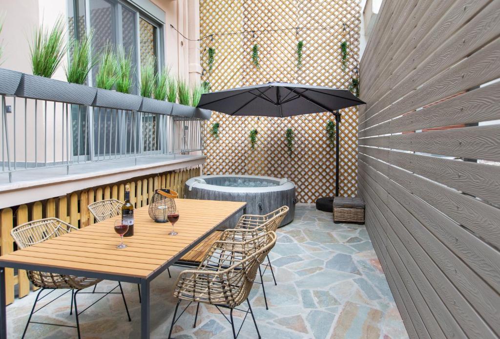 Patio nebo venkovní prostory v ubytování Lepanto Luxury Apartments GF