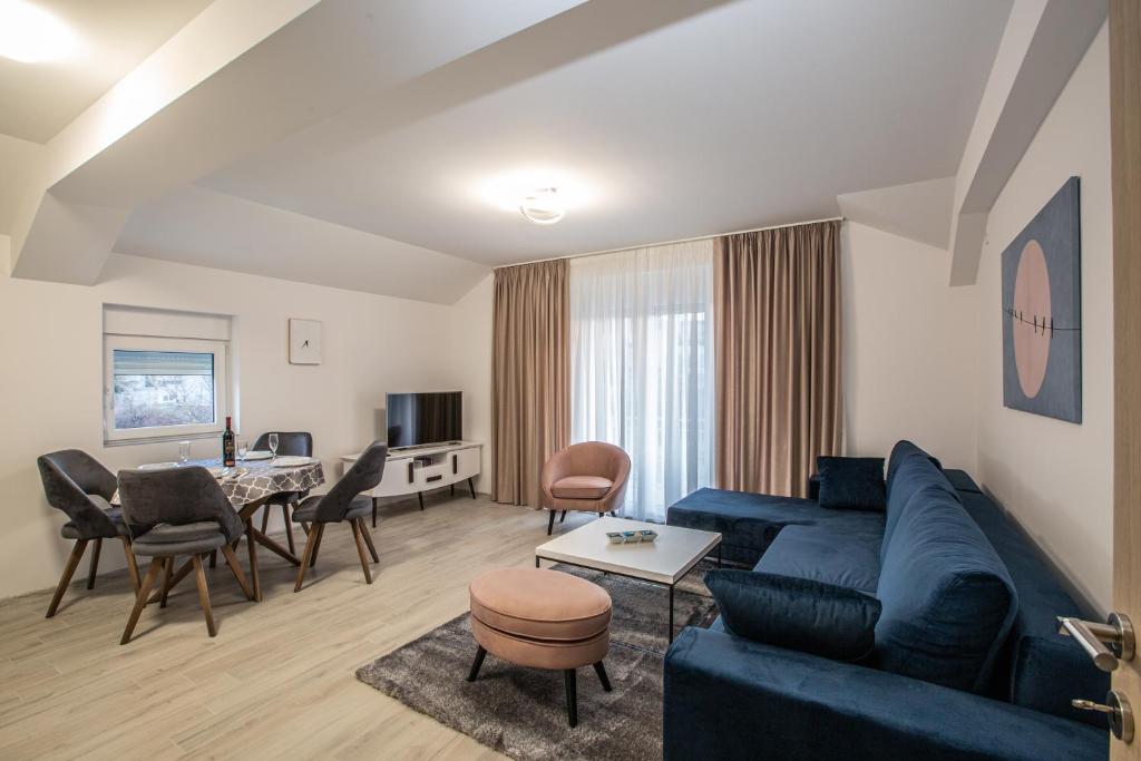 Posezení v ubytování Rest Apartments