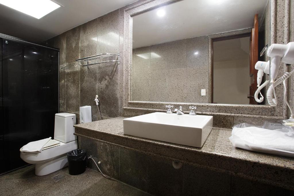 Koupelna v ubytování Savassi Hotel