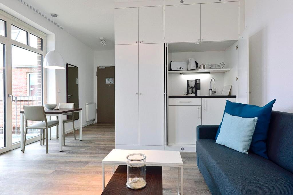 Kuchyň nebo kuchyňský kout v ubytování Aparthotel Anna Düne Aparthotel Anna Düne 1-26