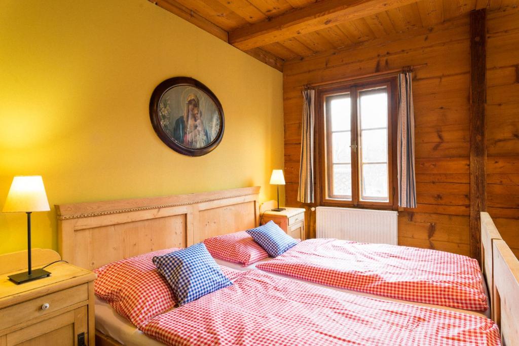 Postel nebo postele na pokoji v ubytování Penzion a hostinec Kyjovská terasa