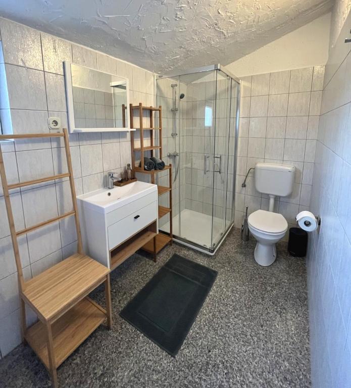 Koupelna v ubytování Apartment Lorun 47