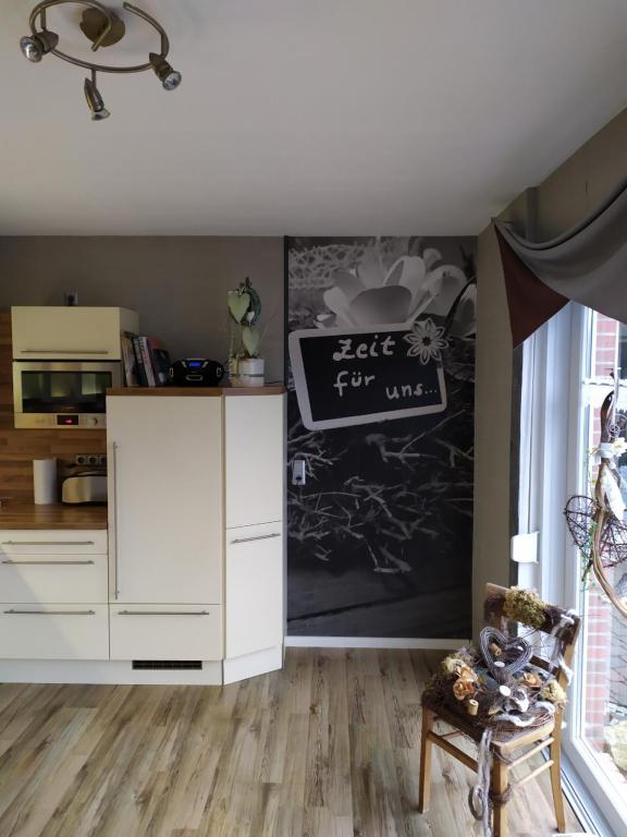Kuchyň nebo kuchyňský kout v ubytování Ferienwohnung Zeit für uns