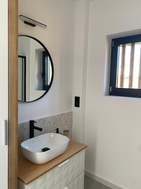 Kúpeľňa v ubytovaní Domki Widok Na Staw