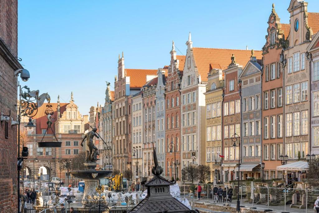 Výhľad na mesto Gdansk alebo výhľad na mesto priamo z apartmánu