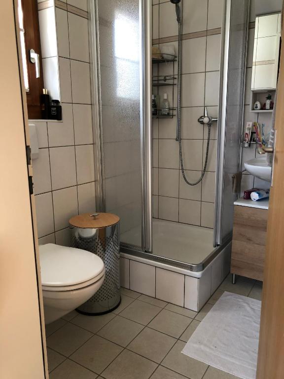 Koupelna v ubytování Nido Alpino Fiescheralp