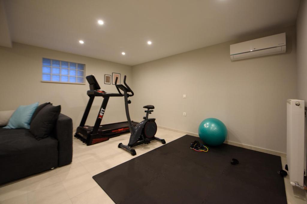 Posilňovňa alebo fitness centrum v ubytovaní Efilenia Luxury Villas
