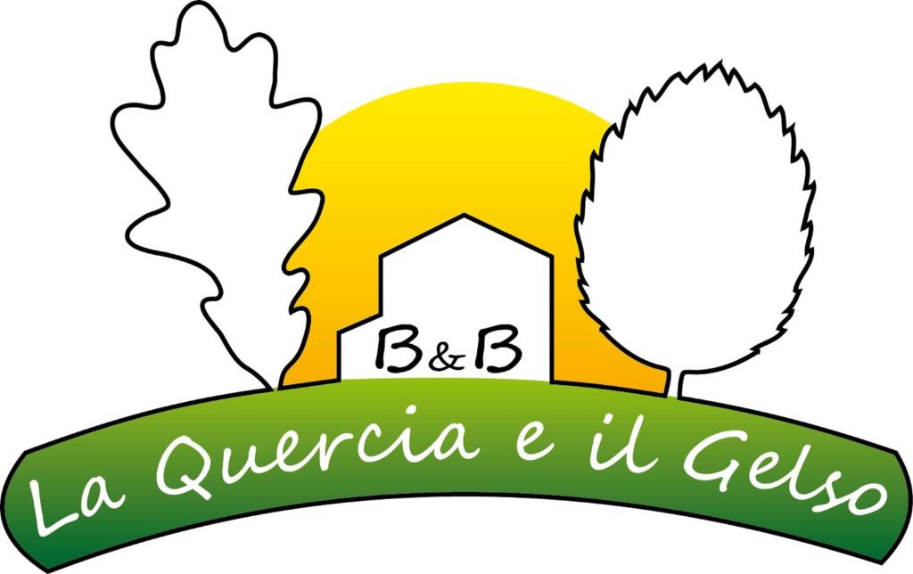 a drawing of a house and a label with the words la aurora and it at La Quercia e il Gelso in Baricella