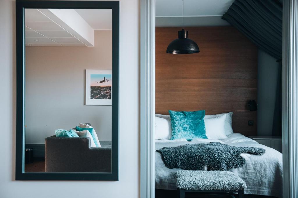Postel nebo postele na pokoji v ubytování Clarion Hotel Wisby