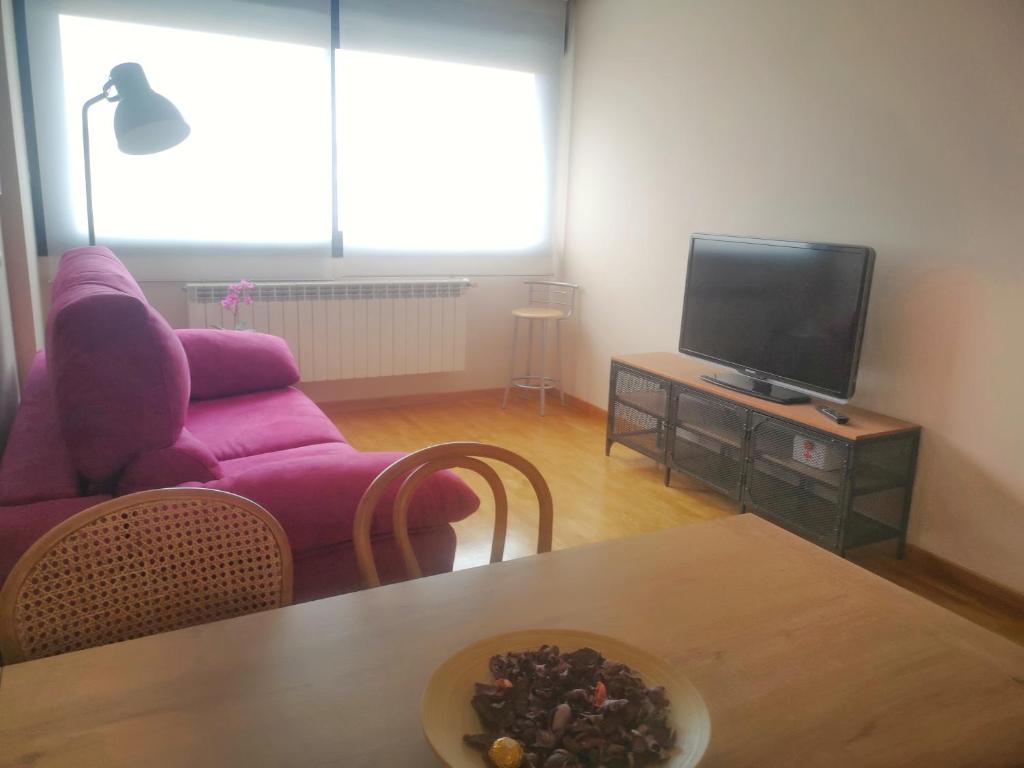 TV a/nebo společenská místnost v ubytování CLOIS, luanco centro