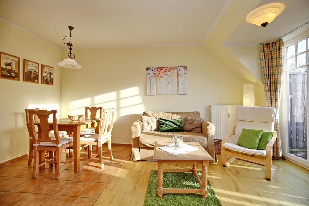 Χώρος καθιστικού στο Ostseewelle Wohnung 24