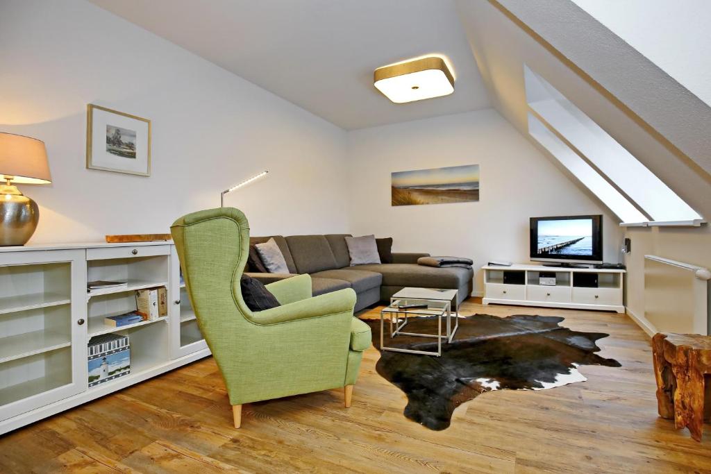 Televiisor ja/või meelelahutuskeskus majutusasutuses Residenz unter den Linden Wohnung 27