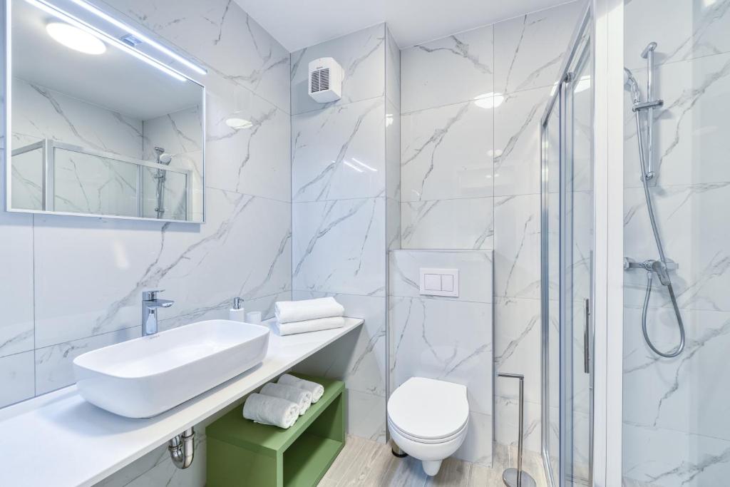 Kúpeľňa v ubytovaní Apartments Hica