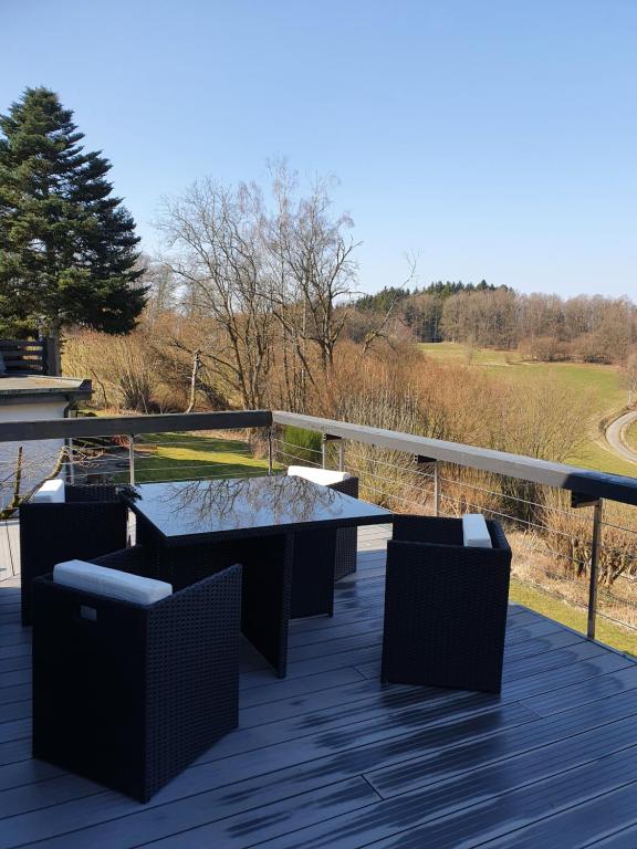 Balkón nebo terasa v ubytování Bigge Huus Ferienhaus