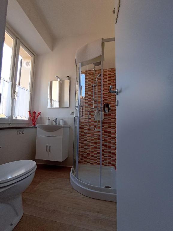 Koupelna v ubytování B&B Bel Fiore