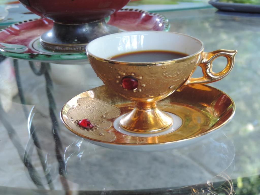 Facilități de preparat ceai și cafea la B&B Al Roncaccio