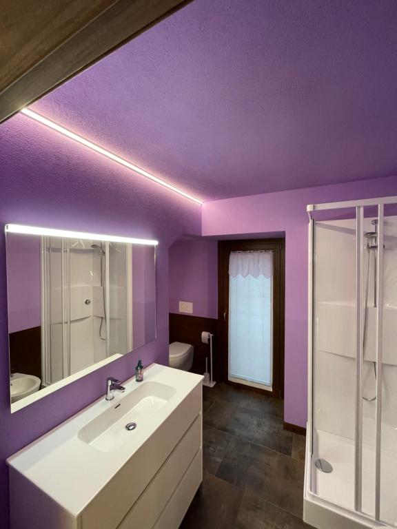 Koupelna v ubytování Casa Carral