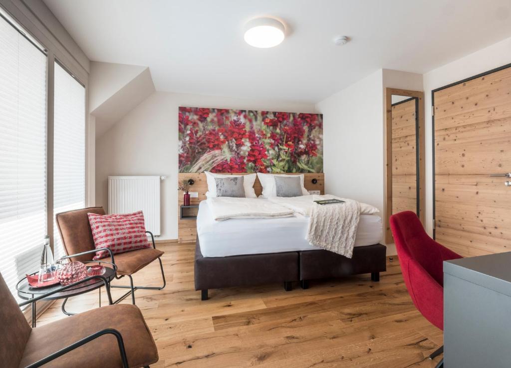 Postel nebo postele na pokoji v ubytování Landhotel Gasthaus zum Pflug