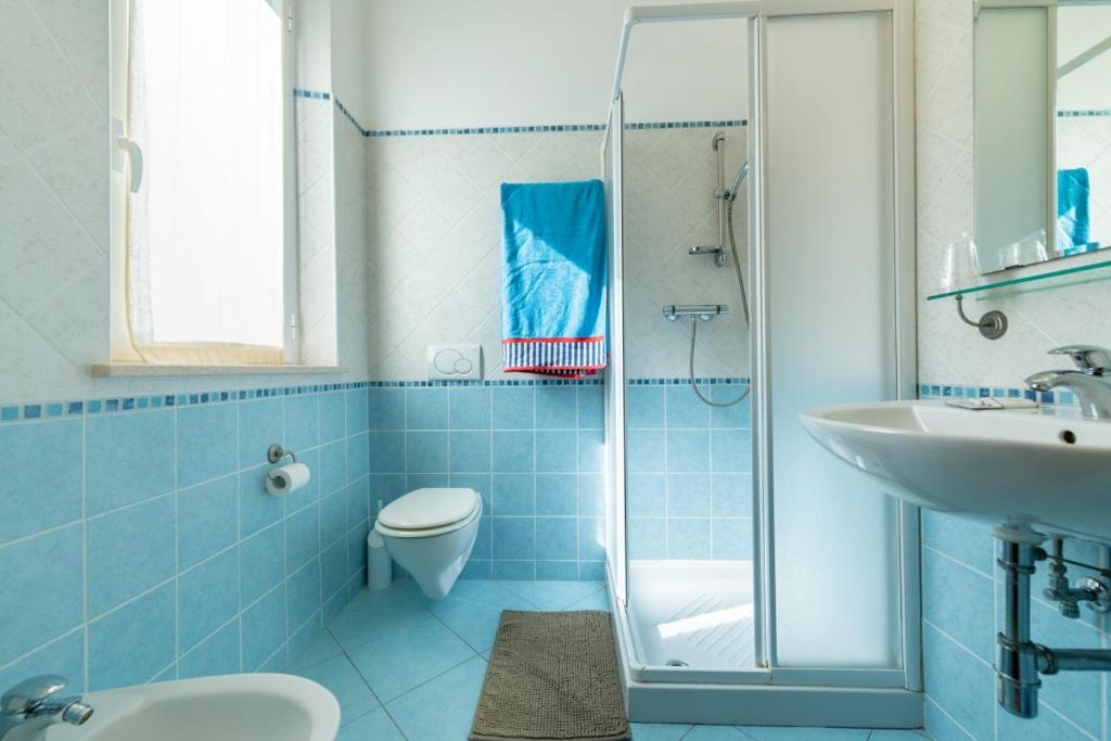 Koupelna v ubytování Hotel Bruna