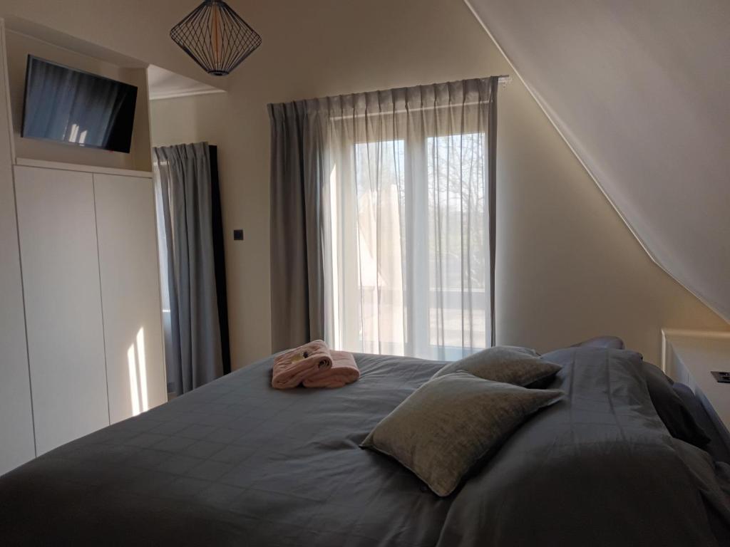 Postel nebo postele na pokoji v ubytování B&B Snelleghem
