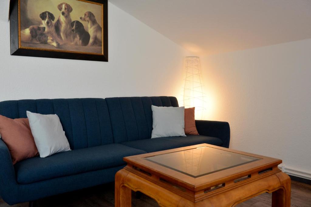 Posezení v ubytování Wohnung Steuerbord