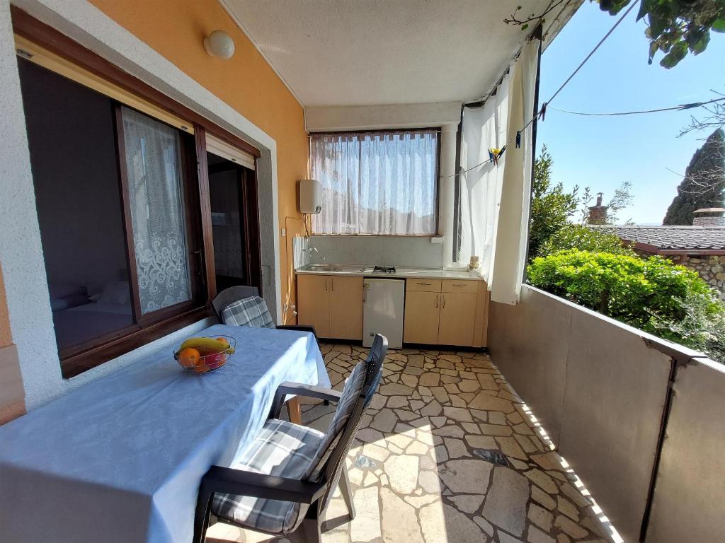 Balkón nebo terasa v ubytování Apartments Faran