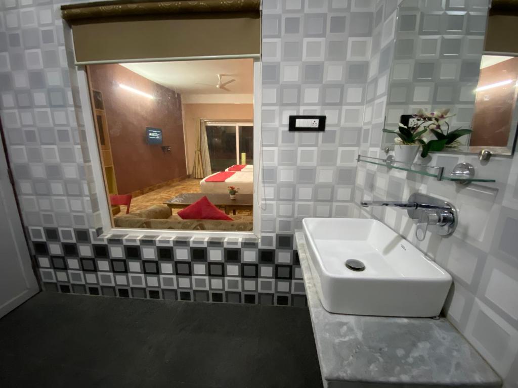 Koupelna v ubytování Hidden Gem Residency