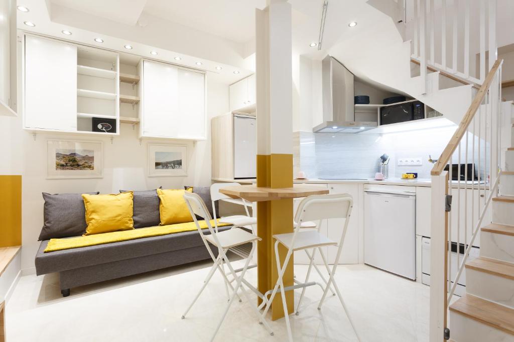 Kuchyň nebo kuchyňský kout v ubytování Appartement Petits Champs
