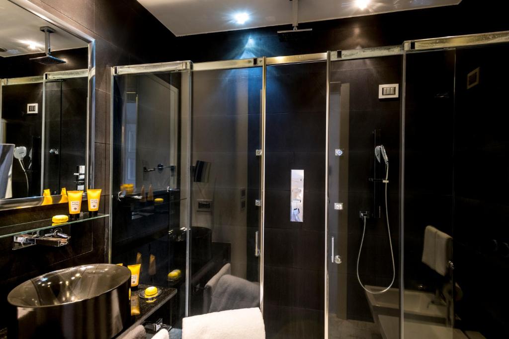 Koupelna v ubytování Hotel Metropole Taormina