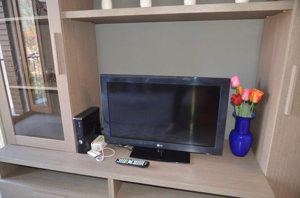 Telewizja i/lub zestaw kina domowego w obiekcie Montello Apartment Noale