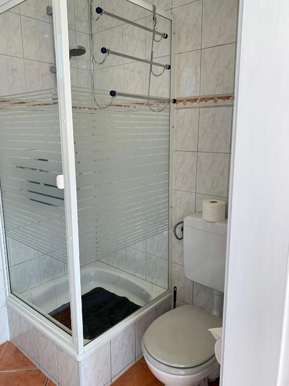 Koupelna v ubytování Ferienwohnung in Kappeln