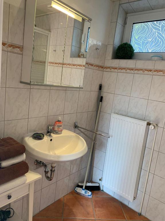 Koupelna v ubytování Ferienwohnung in Kappeln