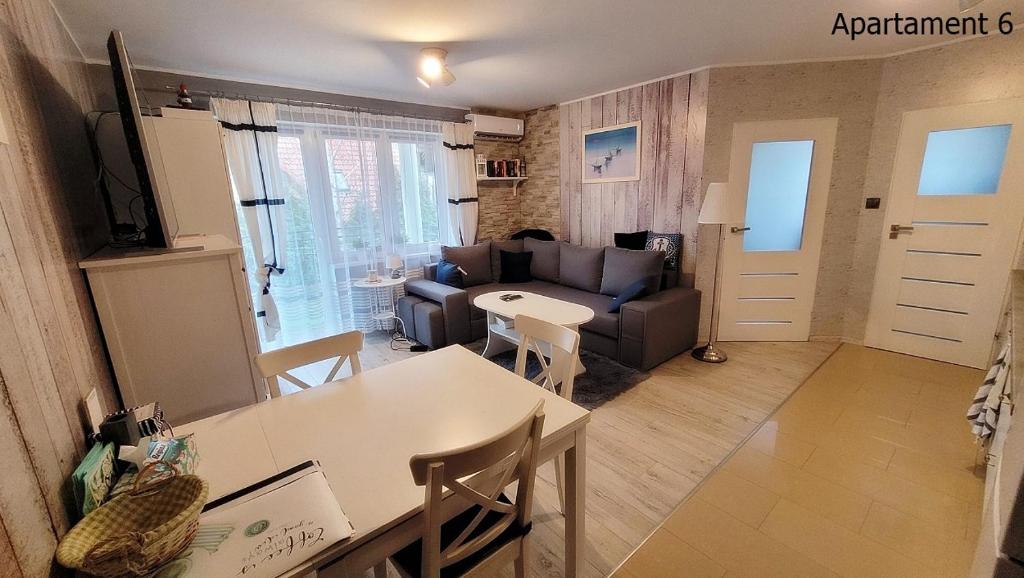 Posezení v ubytování Apartament Rafał w Krynicy Morskiej