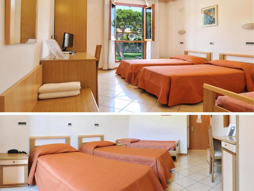 Postel nebo postele na pokoji v ubytování Albergo Bice