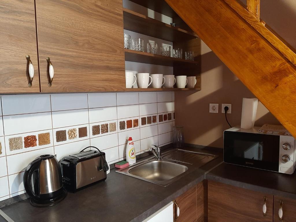Kuchnia lub aneks kuchenny w obiekcie Egniss Apartman